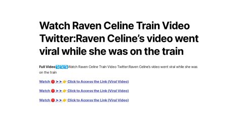 raven Celine train